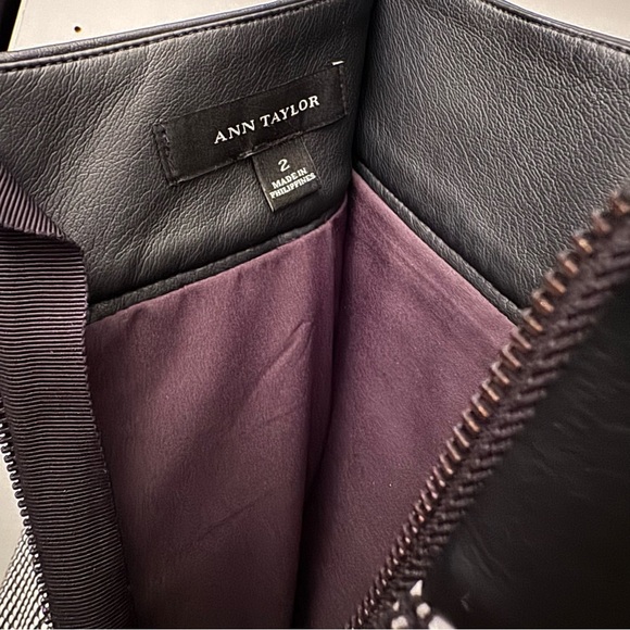 Ann Taylor Black and White Pencil Skirt - Picture 5 of 8